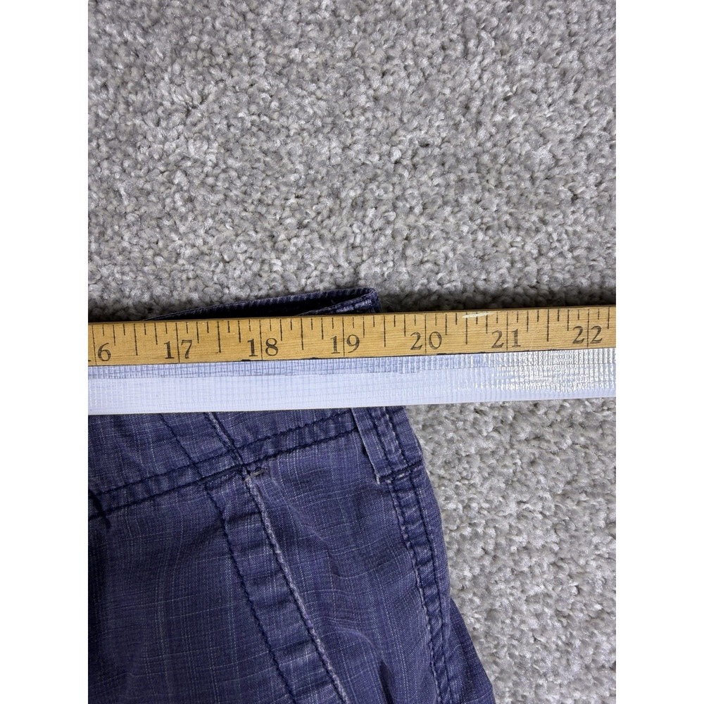 Men's Joseph Abboud Cargo Shorts, Size 40, Blue Plaid, 100% Cotton - Picture 6 of 8